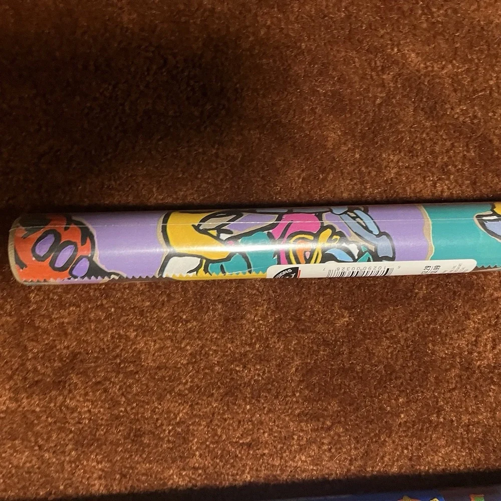 Vintage 1998 Mickey Mouse 70th Anniversary Wrapping Paper NOS Sealed 15 Sq Ft